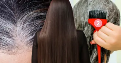 Tinta natural com 2 ingredientes cobre o cabelo branco e recupera os fios da química