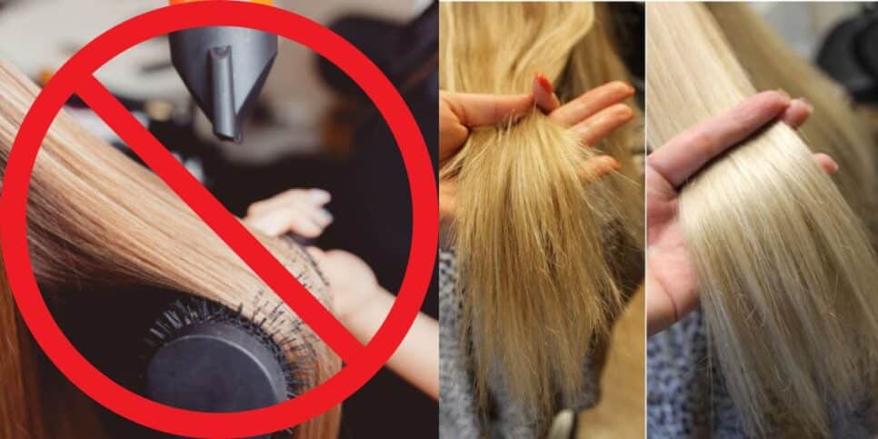 2 passos para alisar cabelo sem progressiva (Reprodução: Montagem TV Foco)