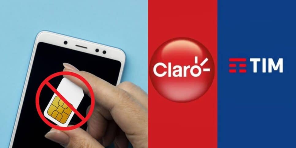 Adeus chip e substituto na Claro e Tim (Reprodução: Montagem TV Foco)