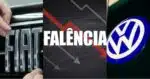 A falência de montadora esmagada pela Fiat e Volks - Foto: Montagem