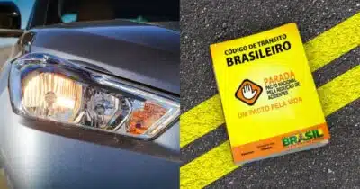 Lei dos faróis em vigor traz multa pesada a motoristas - (Montagem / TV FOCO)