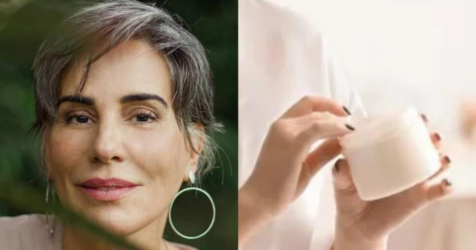 2 ingredientes: Receita de Glória Pires transforma o cabelo branco (Foto: Reprodução/Montagem TV Foco)