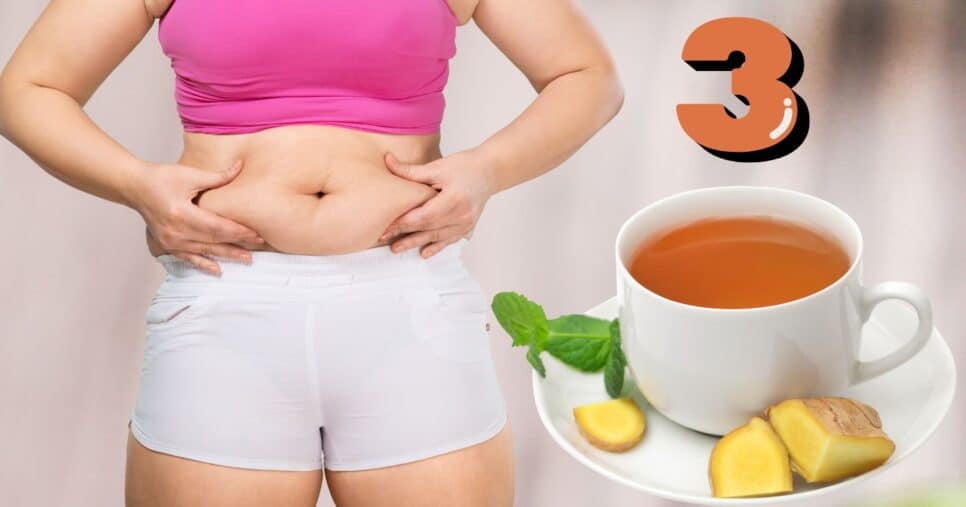 Gordura localizada e chá natural com 3 ingredientes (Foto: Reprodução / Canva / Montagem TV Foco)