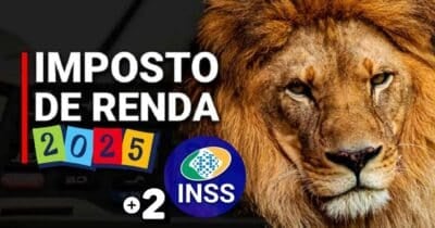 Imposto de Renda e logo do INSS (Foto: Reprodução / Gov / Canva / Montagem TV Foco)