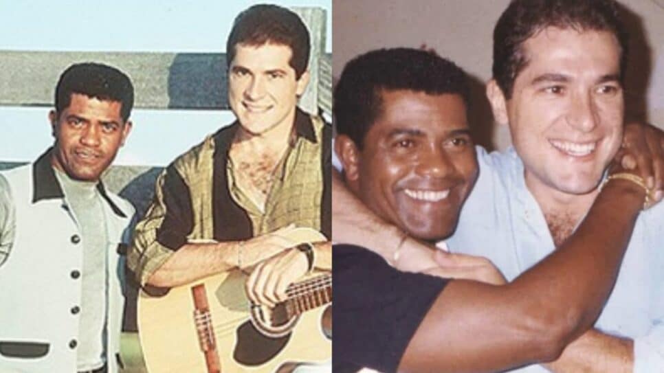Sertanejo ao lado do parceiro de dupla que hoje segue carreira solo (Fotos: Reprodução/ Internet/ Montagem)