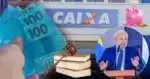 Dinheiro, Caixa, Lei, Lula e Poupança (Foto: Reprodução / Gov / Canva / Montagem TV Foco)