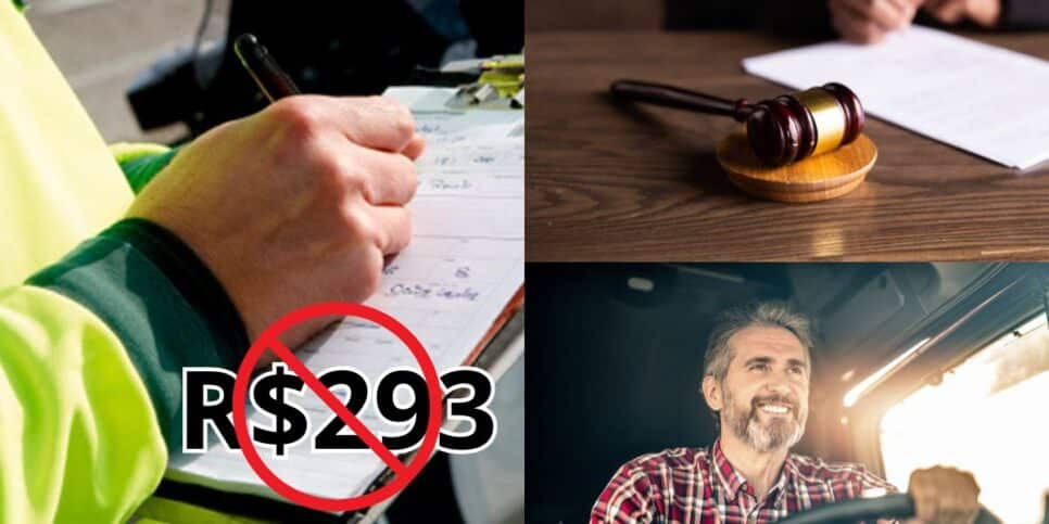 Lei de trânsito anunciada com fim da multa de R$293 (Reprodução: Montagem TV Foco)