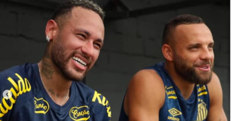 Neymar e Guilherme, craques do Santos (Foto: Divulgação/ Instagram Conexão Santista)