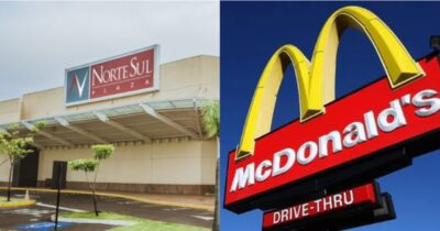 Rival n°1 do McDonald’s crava ADEUS no Shopping Norte Sul Plaza em Campo Grande - Foto: Montagem
