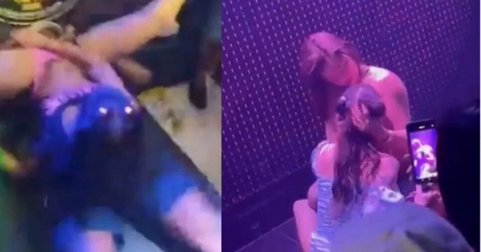 Vídeo de sexo oral no palco de show praticado por fã viralizou (Fotos: Reprodução/ Internet/ Montagem)