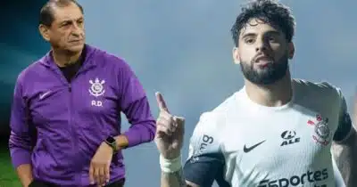 Ramón Díaz e Yuri Alberto (Foto: Reprodução / Corinthians / Montagem TV Foco)