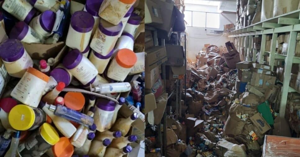Medicamento apreendido em São Leopoldo por contaminação (Foto Reprodução/Montagem/Polícia Civil)