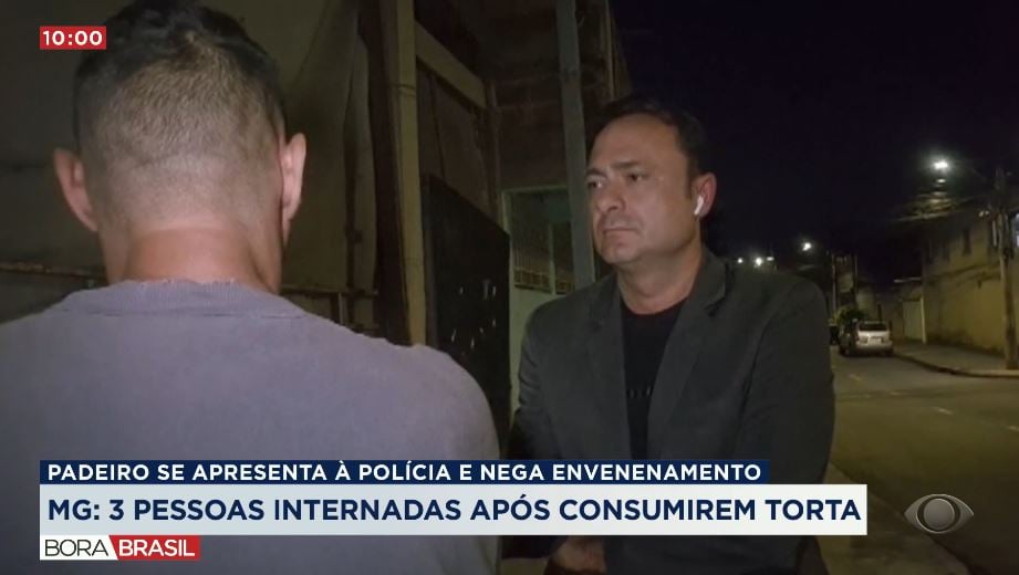 Padeiro quis se pronunciar mas sem se identificar após o ocorrido alegando inocência (Foto Reprodução/Band)