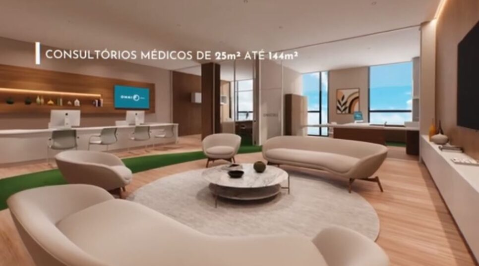 Projeto do consultório que irá funcionar dentro das dependências do shopping (Foto Reprodução/YouTube)
