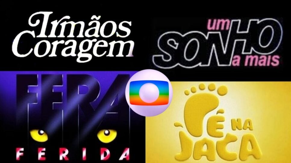 4 Novelas de sucesso podem voltar em 2025: Irmãos Coragem, Um Sonho a Mais, Fera Ferida e Pé na Jaca (Fotos: Reprodução/ Globo/ Internet/ Montagem TV Foco)