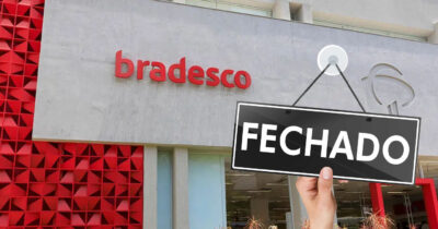 Agência Bradesco fechada (Foto: Reprodução)