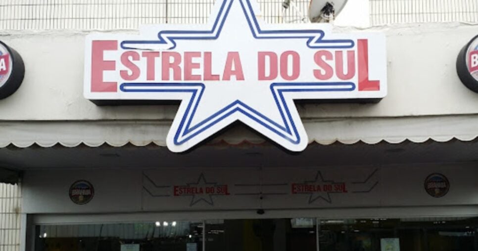 Antiga fachada do restaurante Estrela do Sul