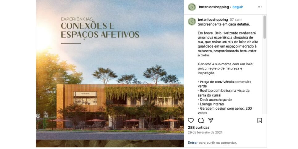 Botânico Shopping (Foto: Reprodução / Instagram)