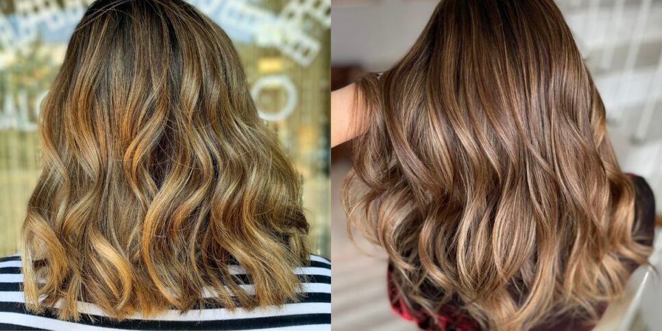 Cabelo castanho com luzes (Fotos: Canva)