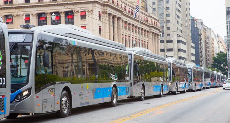 Nova lei prevê um aumento da eletrificação dos ônibus em São Paulo, SP (Foto Reprodução/ BYD)