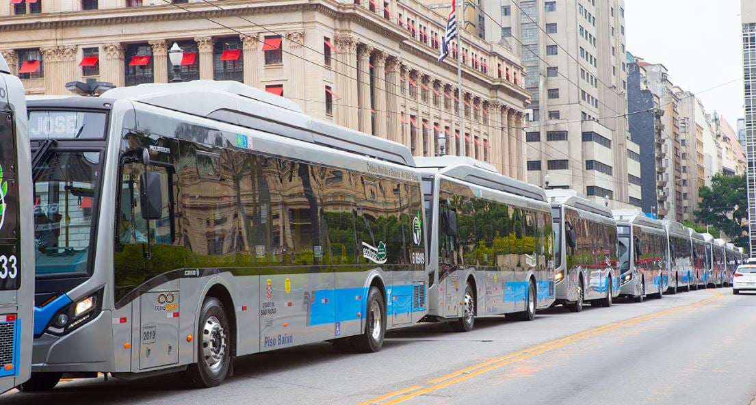 Nova lei prevê um aumento da eletrificação dos ônibus em São Paulo, SP (Foto Reprodução/ BYD)