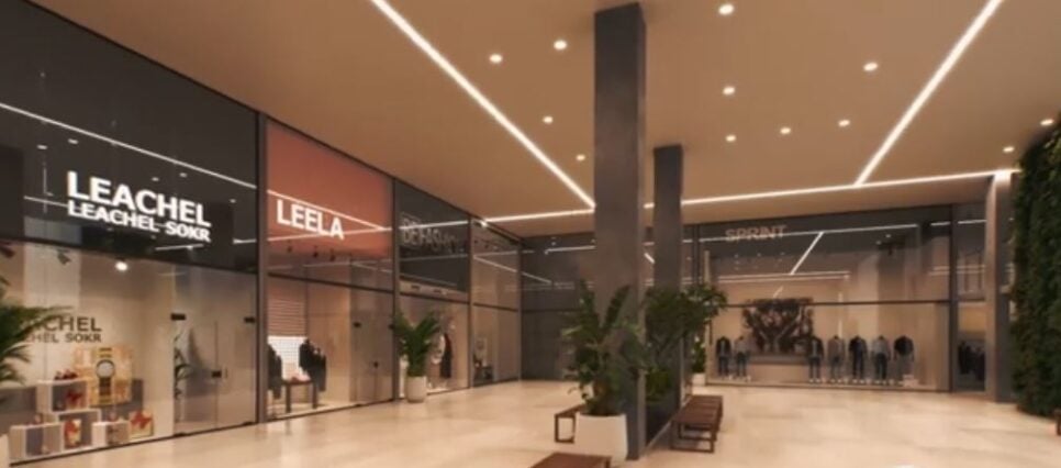 Projeto de lojas do novo shopping (Foto: Reprodução/YouTube)