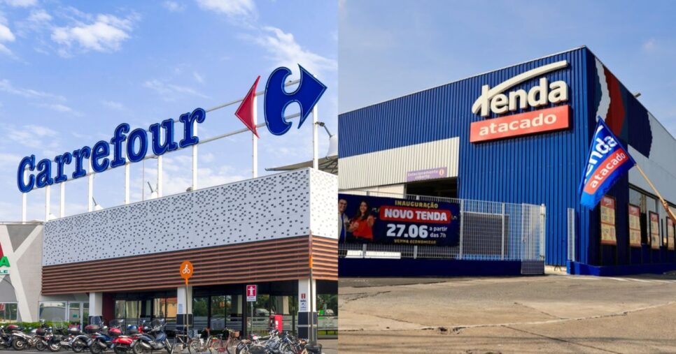 Carrefour e Tenda Atacadista (Fotos: Reproduções / Internet)