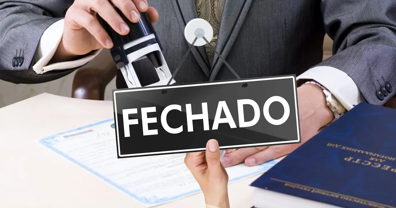 Cartório - Fechado (Foto: Reprodução)
