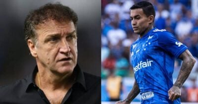 Cuca no Atlético-MG e Dudu do Cruzeiro - Foto Reprodução Internet
