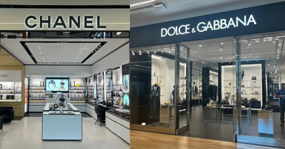 Chanel e Dolce Gabanna, no Diamond Mall (Foto Reprodução/site oficial)