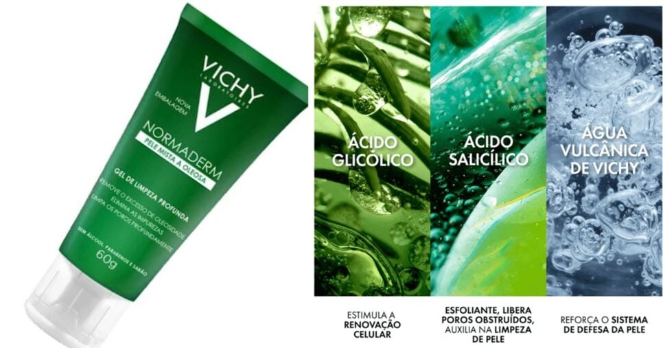Normaderm Gel de Limpeza Profunda Vichy