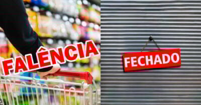 Falência de supermercado - Lojas fechadas (Foto: Reprodução)