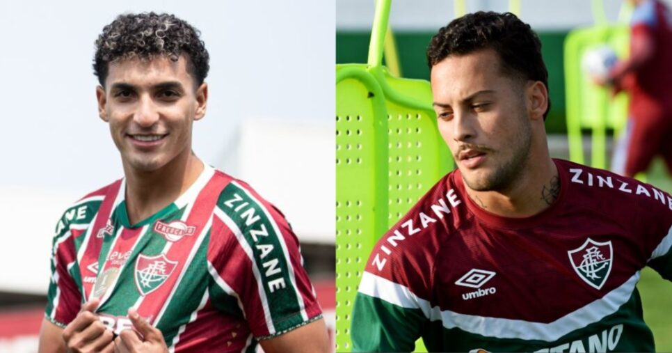 Gabriel Fuentes e Guga pelo Fluminense