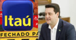 Itaú - Agência fechada - Ratinho Jr. (Foto: Reprodução)