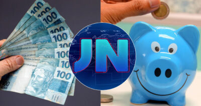 Jornal Nacional - Cédula de 100 reais - Poupança (Foto: Reprodução)