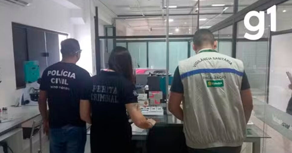 Laboratório que atendia pacientes de Cuiabá é interditado e dono é preso por suspeita de fraudes em exames (Foto: Reprodução - Policia Federal)