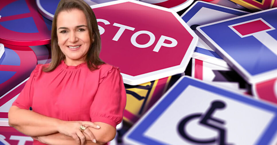 Lei de trânsito - Adriane Lopes (Foto: Reprodução)