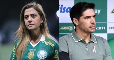 Leila e Abel no Palmeiras - Foto Reprodução Internet