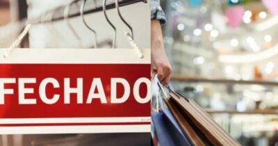 Loja de roupa n°1 de Curitiba, PR, fecha as portas e devasta (Foto: Montagem/TV Foco)