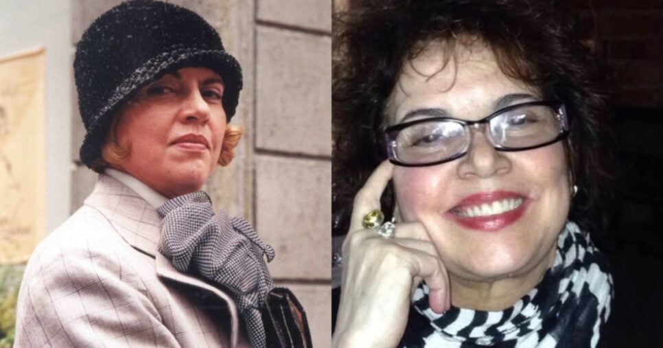 Lucia Alves em o Cravo e a Rosa e atualmente - Foto: Internet