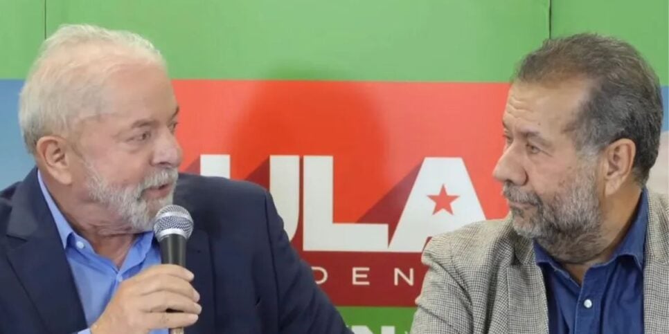 Luiz Inácio Lula da Silva e Carlos Lupi (Foto: Reprodução / G1)
