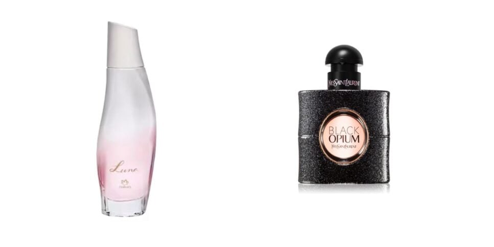 Luna e Black Opium  (Fotos: Reproduções / Natura / Sephora) 