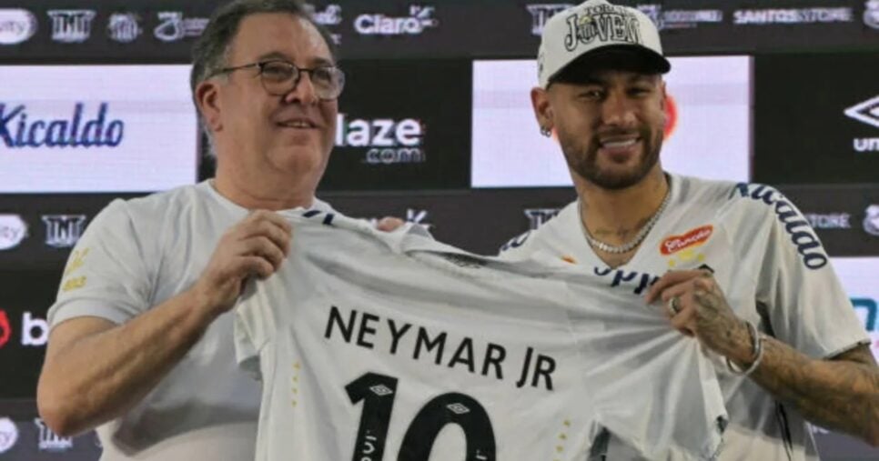 Marcelo Teixeira e Neymar no Santos