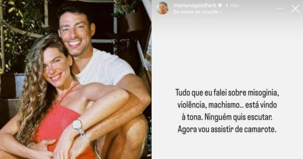 Mariana Goldfarb e Cauã Reymond (Foto: Reprodução/Montagem TV Foco)