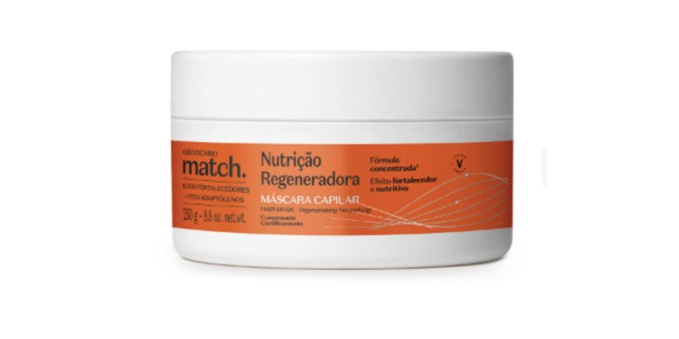 Máscara Capilar Match Nutrição Regeneradora (Foto: Reprodução / Boticário)
