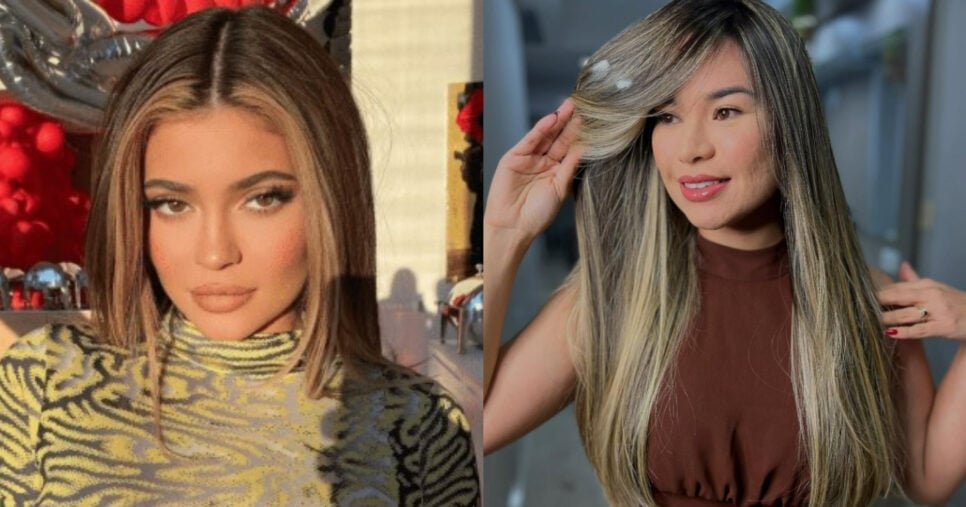 Mechas contornadas (Foto: Reprodução/Montagem TV Foco)