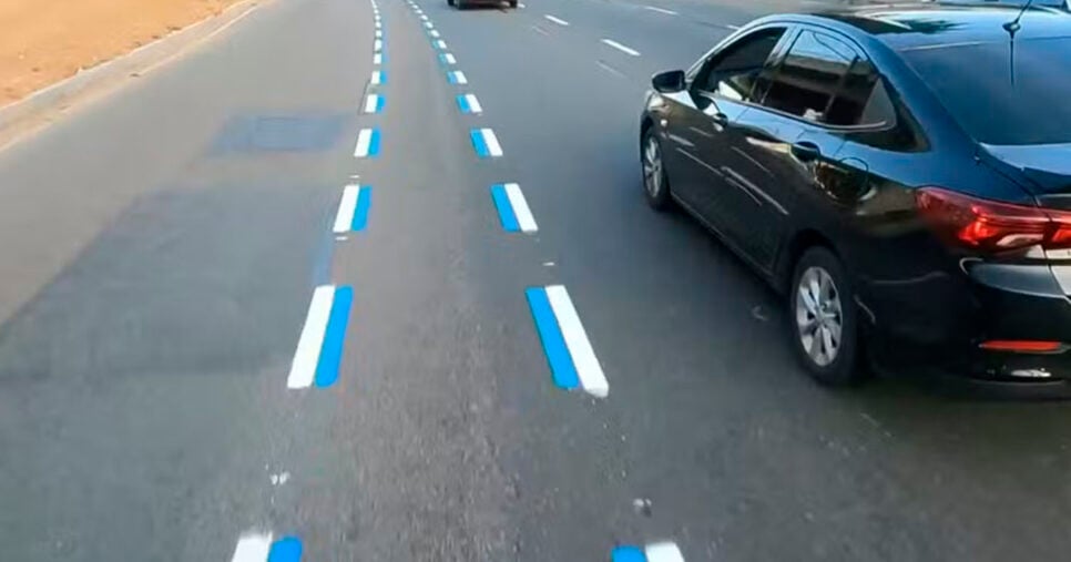 Lei de trânsito -Motofaixa em Salvador (Foto: Reprodução)