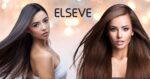Mulher com o cabelo liso e logo Elseve (Fotos: Reproduções / Canva / Internet)
