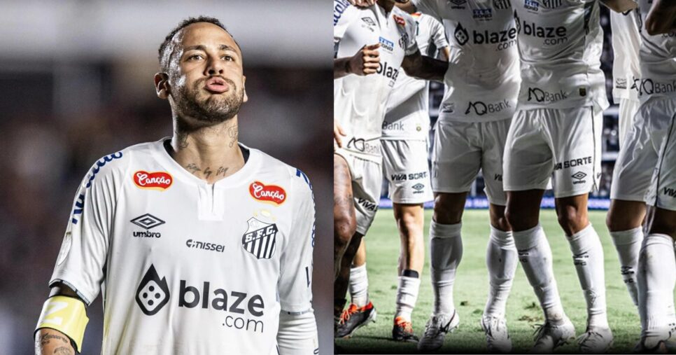 Neymar e debandada no Santos - Foto Divulgação