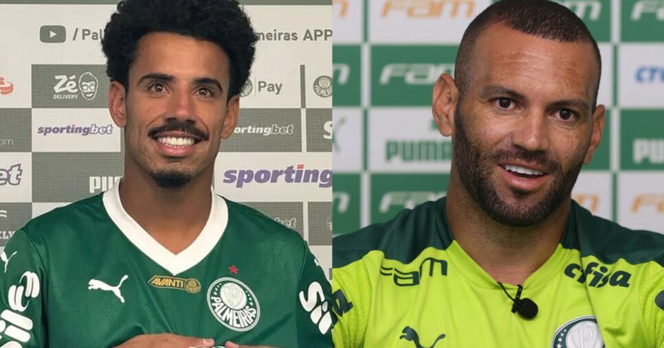 Palmeiras Lucas Evangelista e Weverton (Foto: Reprodução)